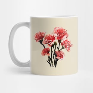 Carnations - Pink-Tipped Carnations Mug